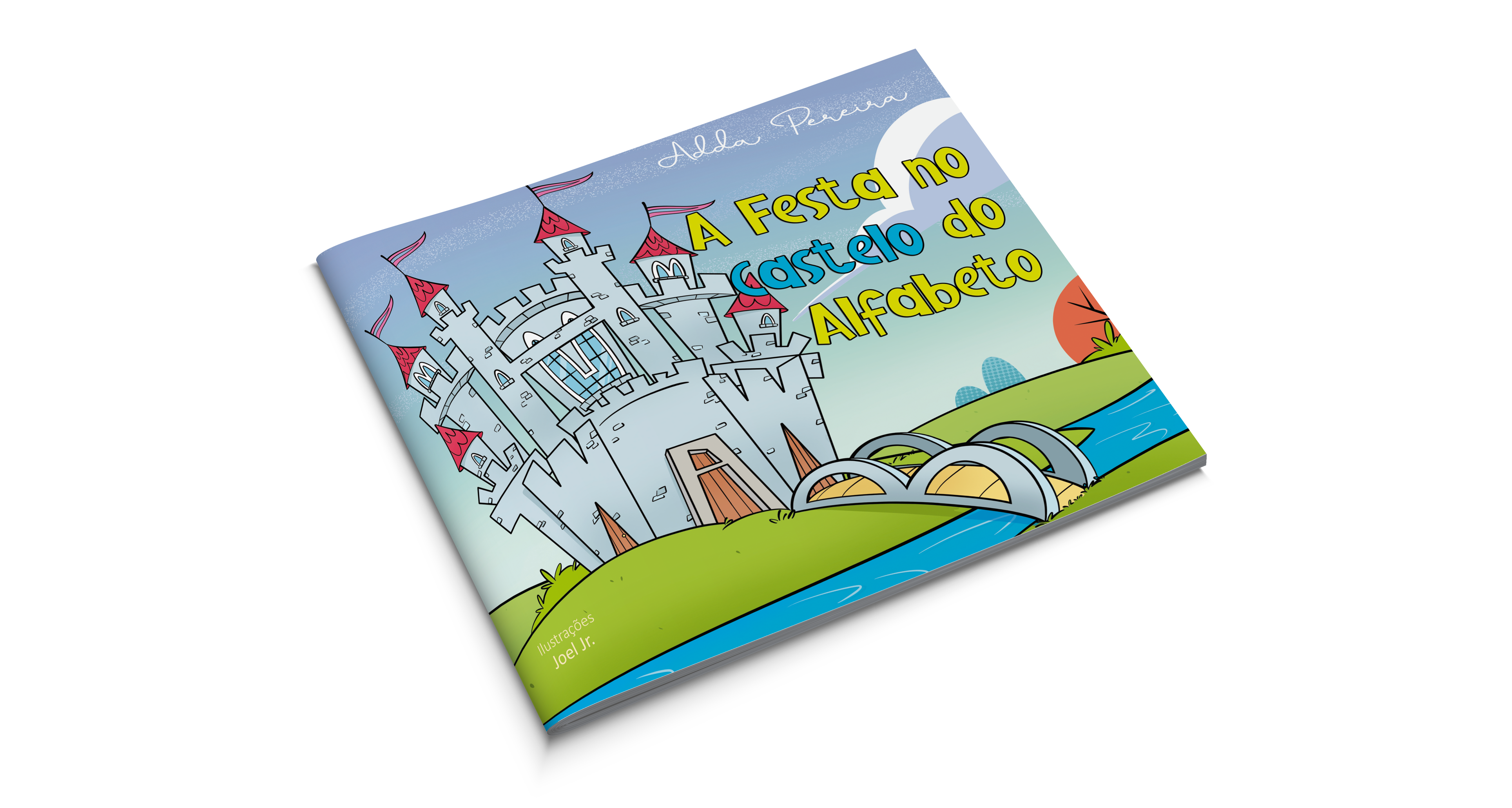 Mockup da capa do livro A Festa no Castelo do Alfabeto