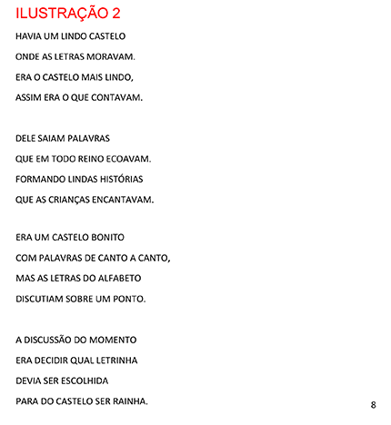 Briefing de ilustração com texto do livro infantil