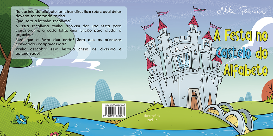 Esboço do castelo utilizado como base visual para a capa