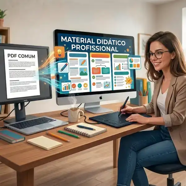 Transformar PDF em material didático profissional
