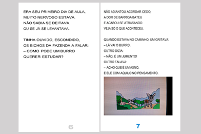 Conteúdo inicial de livro infantil